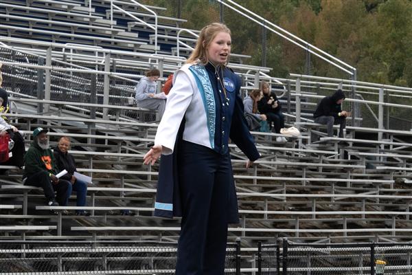 South River High School Marching Band Performing
